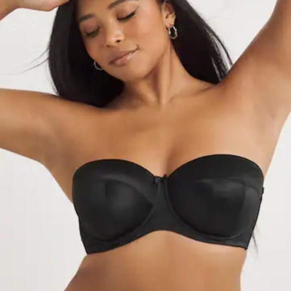 Black Strapless BRA--Sculptresse by Panache-9670 Size: 40J - Picture 1 of 7